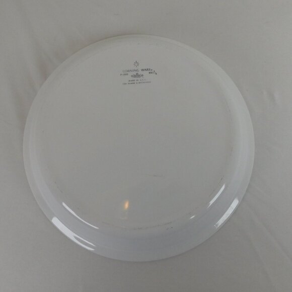 Corning Ware Cornflower Blue Pie Plate Baking Serving Dish Vintage 9" x 1-1/4" - Picture 9 of 10